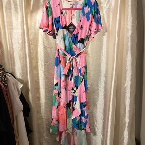 Ava and Viv Floral Wrap dress